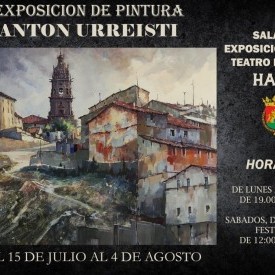 Antón Urreisti Alcibar expone en la Sala del Teatro del 15 de julio al 4 de agosto
