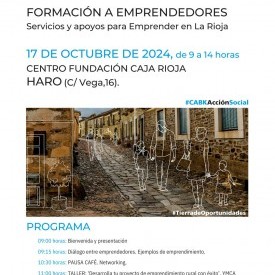 FORMACIÓN A EMPRENDEDORES: Servicios y apoyos para Emprender en La Rioja