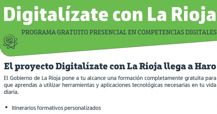 Digitalízate con La Rioja vuelve a Haro en noviembre