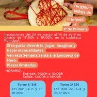 Inscripciones abiertas para la Ludoteca en Semana Santa